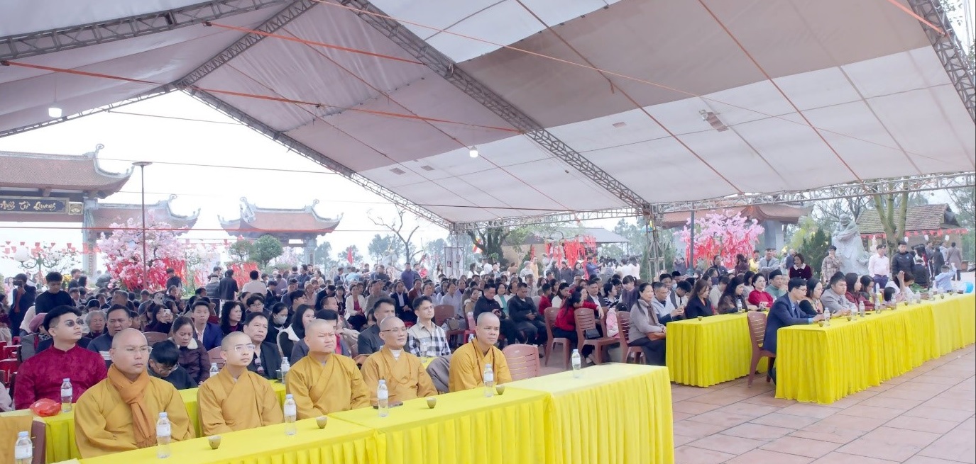 Nhiều hoạt động văn hóa tâm linh được tổ chức trong Hội Xuân an lạc chùa Đại Tuệ 2026