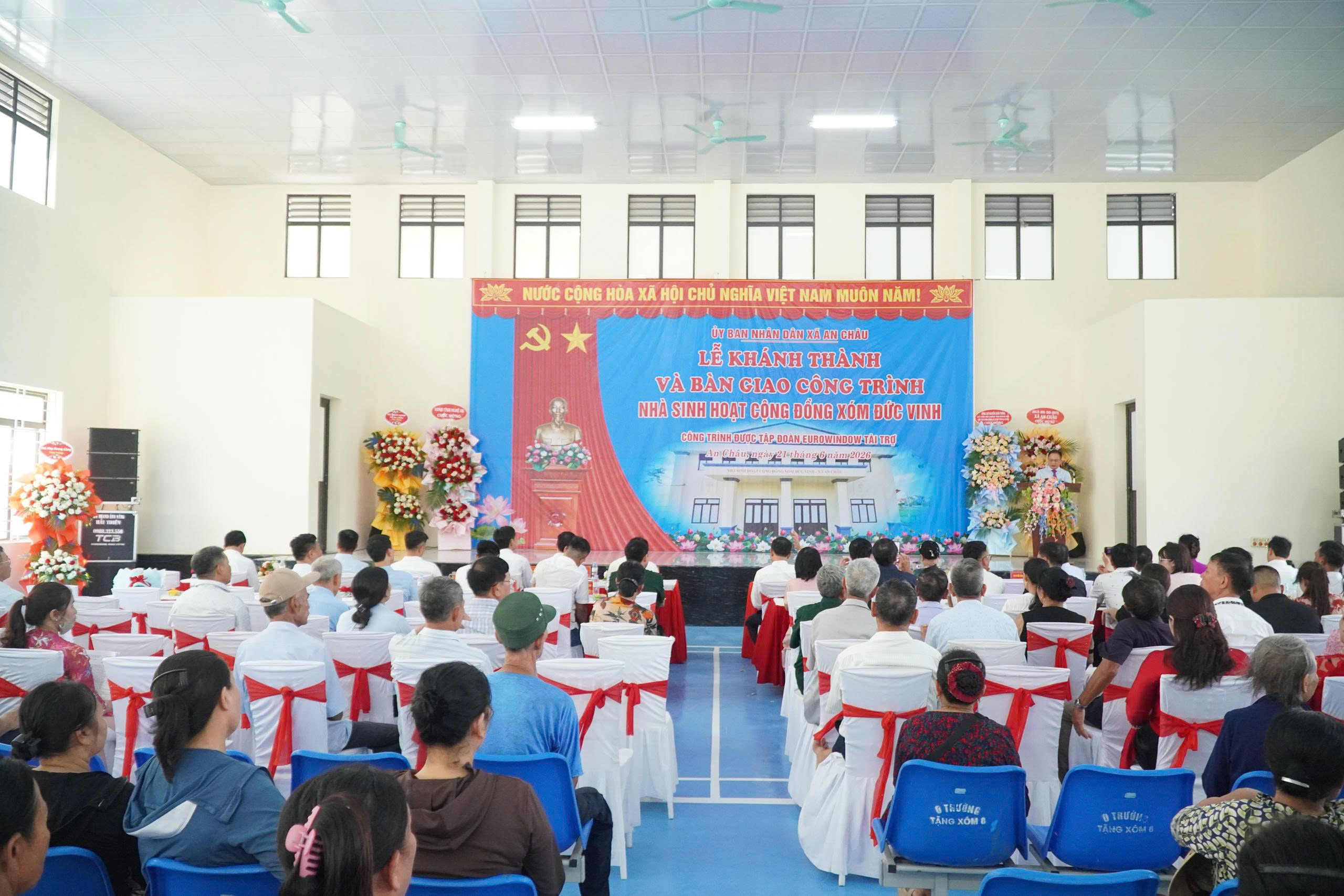 Xã An Châu khánh thành nhà sinh hoạt cộng đồng xóm Đức Vinh