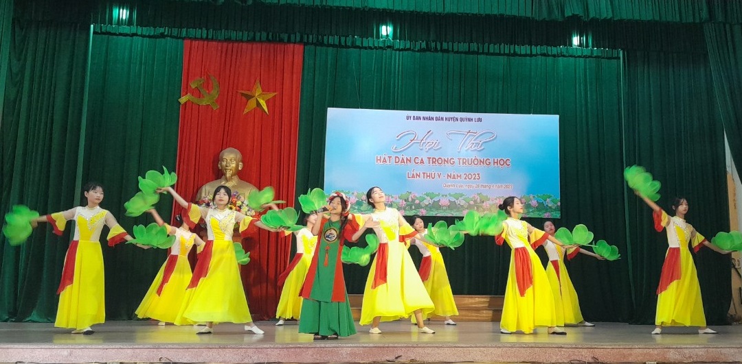 Quỳnh Lưu: Hội thi hát Dân ca trong trường học lần thứ V năm 2023