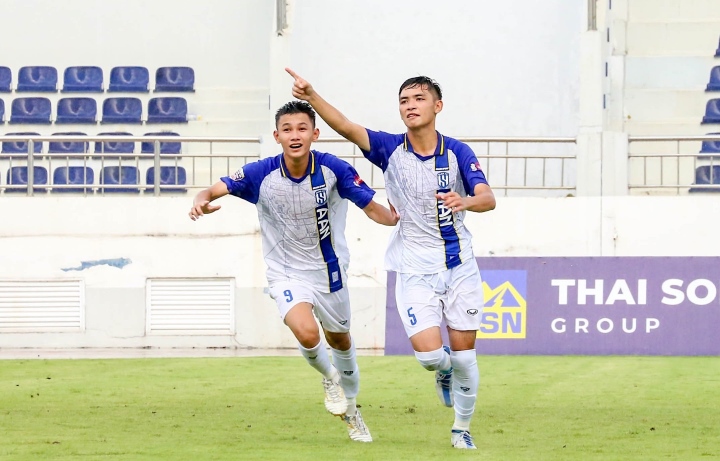 U15 Sông Lam Nghệ An giành vé đầu tiên vào bán kết tại Giải Bóng đá vô địch U15 Quốc gia 2023