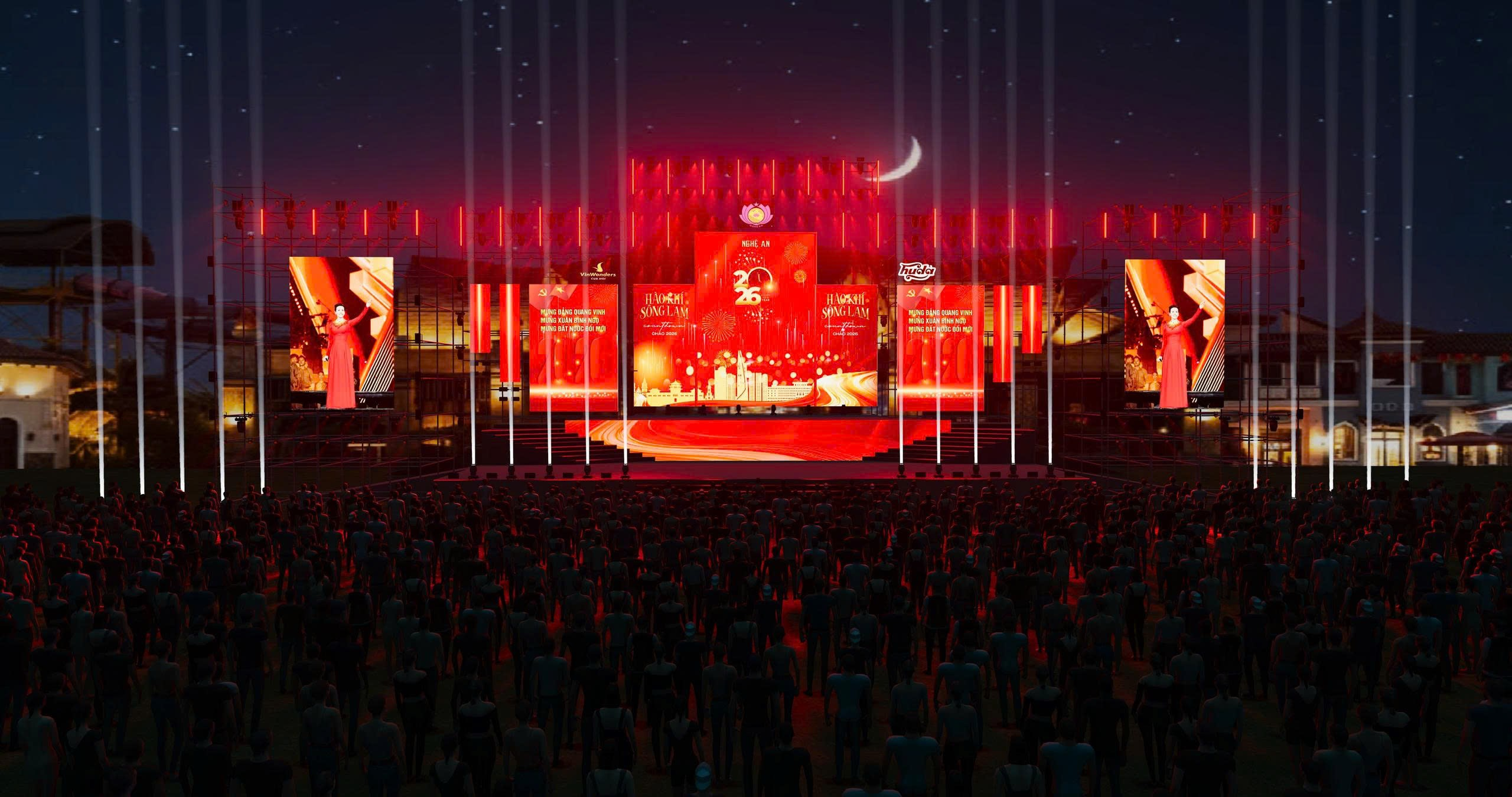 Nghệ An đã sẵn sàng cho một đêm Cuontdown 2026 đầy cảm xúc