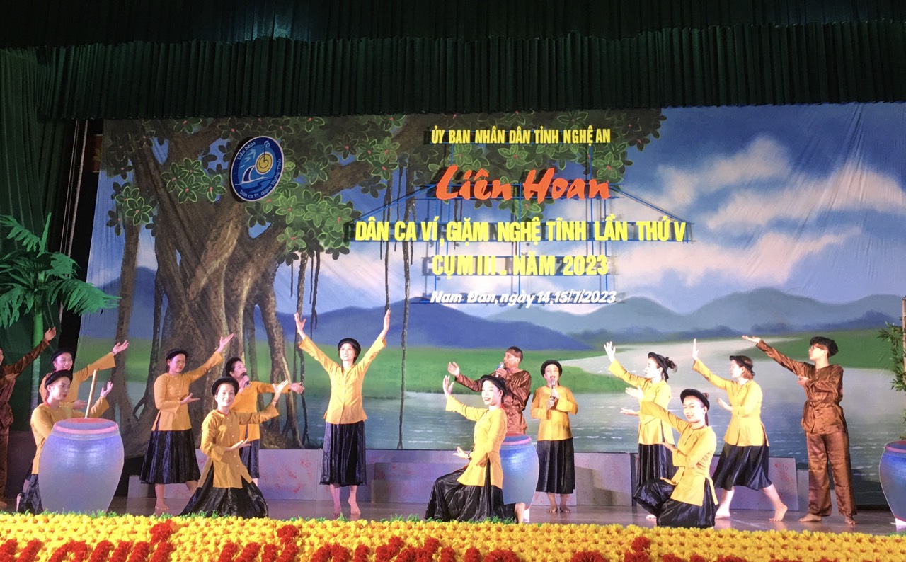 Bế mạc Liên hoan Dân ca Ví, Giặm Nghệ Tĩnh cụm 3