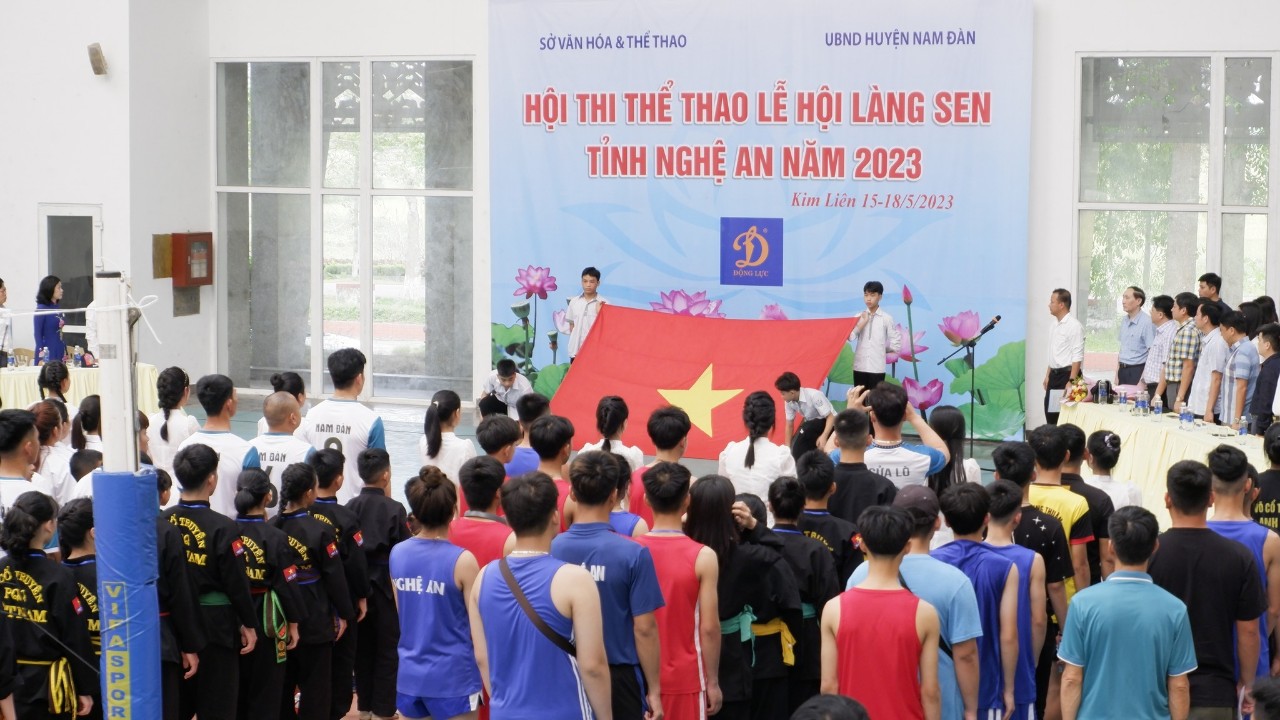 Khai mạc Hội thi Thể thao Lễ hội Làng Sen tỉnh Nghệ An năm 2023