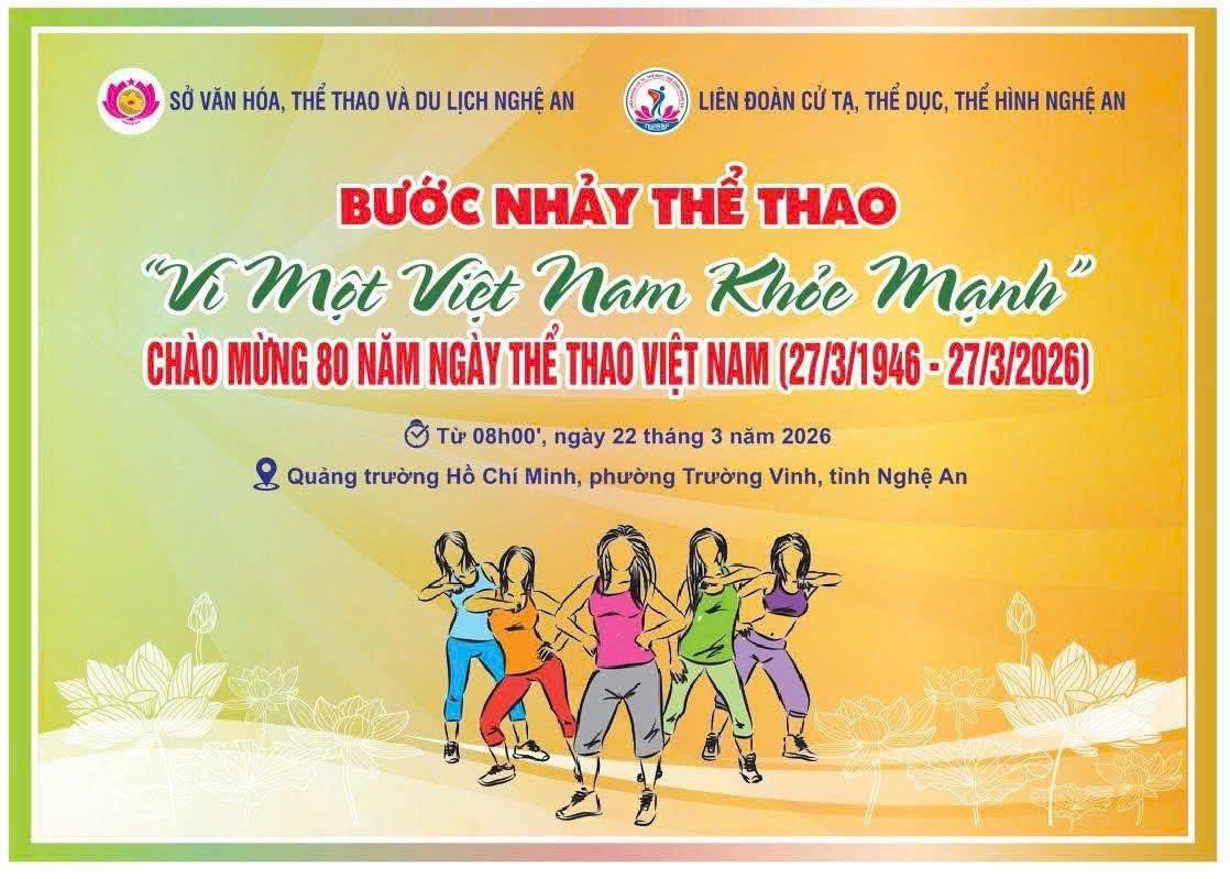 Lan tỏa thông điệp “Vì một Việt Nam khỏe mạnh” chào mừng 80 năm Ngày Thể thao Việt Nam