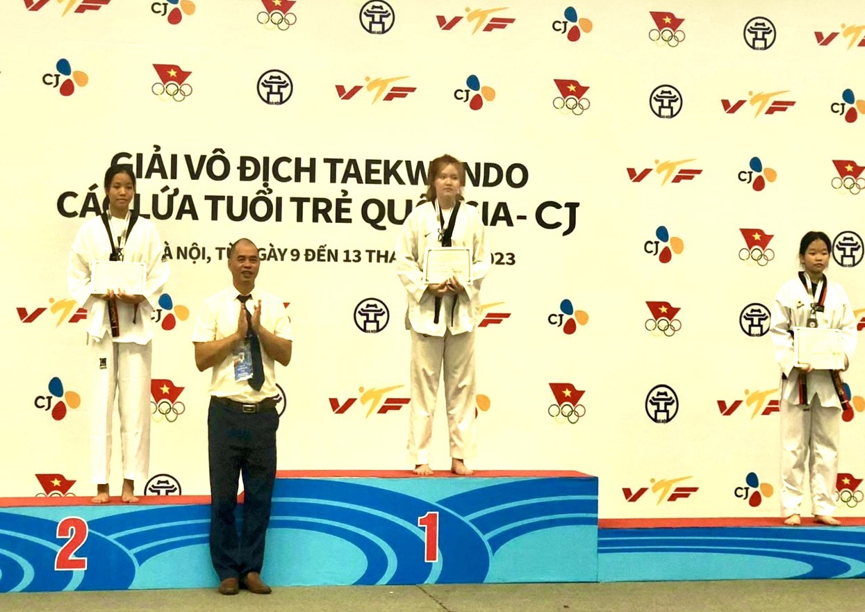 Nghệ An dành 3 HCV, 2 HCB, 3 HCĐ tại Giải Vô địch Taekwondo các lứa tuổi trẻ quốc gia năm 2023