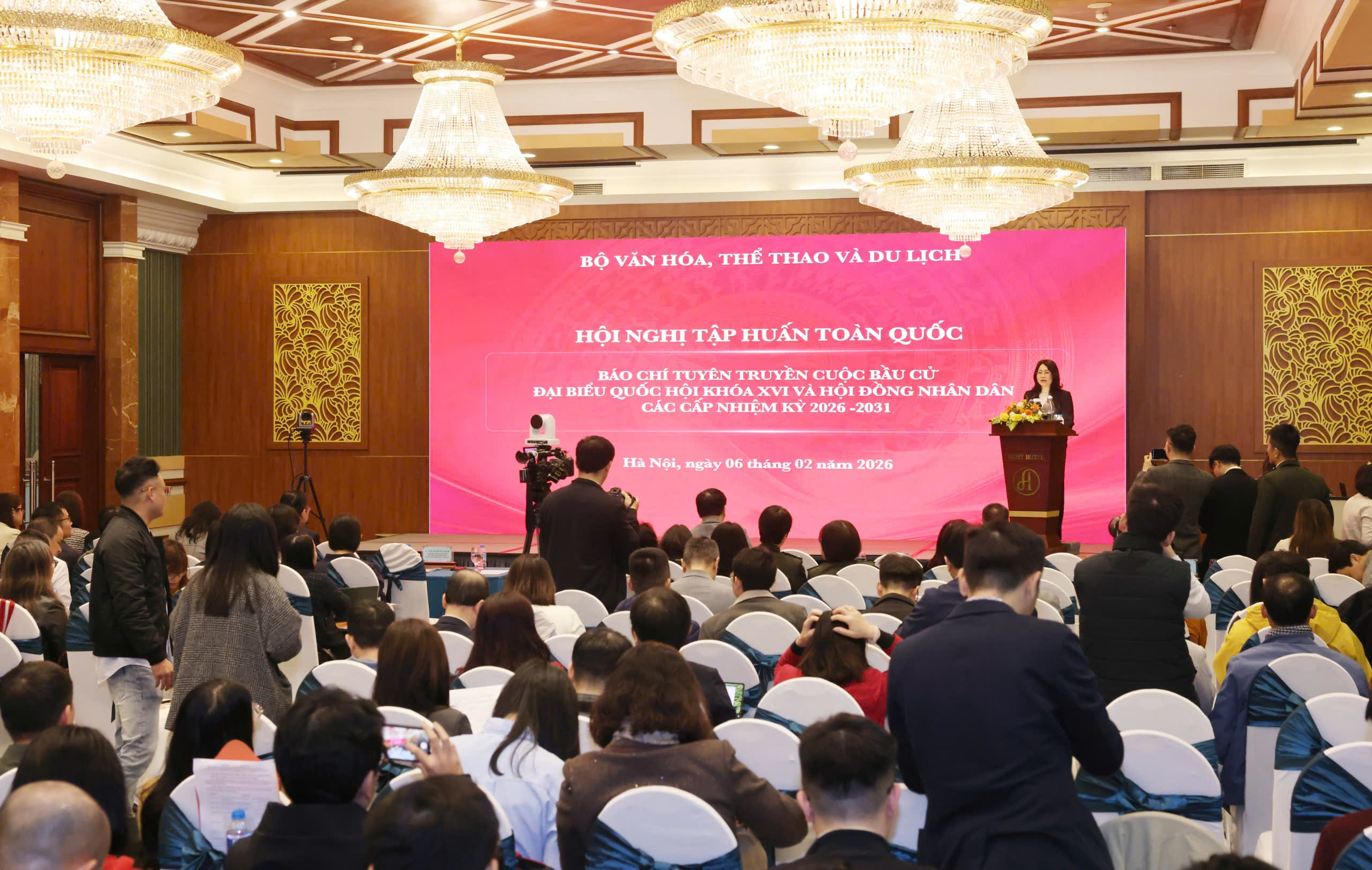 Hội nghị tập huấn toàn quốc báo chí tuyên truyền cuộc bầu cử đại biểu Quốc hội khóa XVI và Hội đồng nhân dân các cấp nhiệm kỳ 2026 - 2031