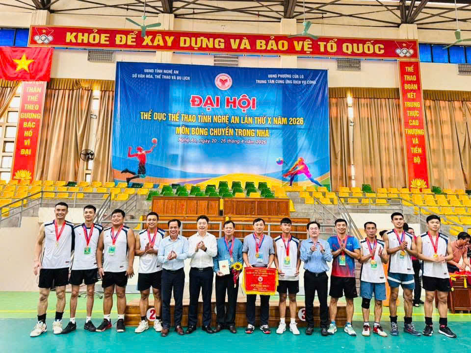 Bế mạc Giải Bóng chuyền Đại hội TDTT tỉnh Nghệ An lần thứ X