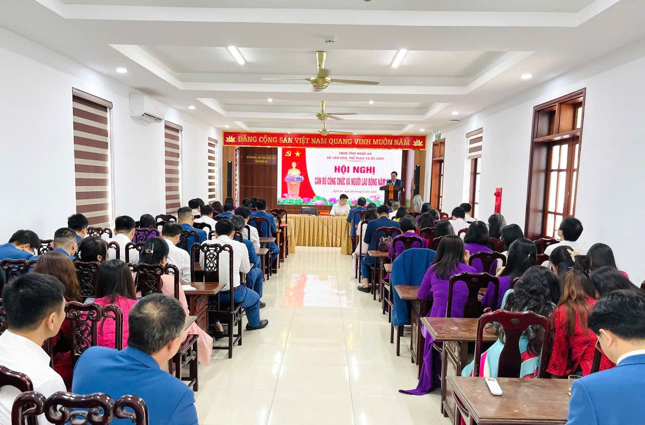 Hội nghị Cán bộ công chức và người lao động Sở Văn hoá, Thể thao và Du lịch Nghệ An năm 2026