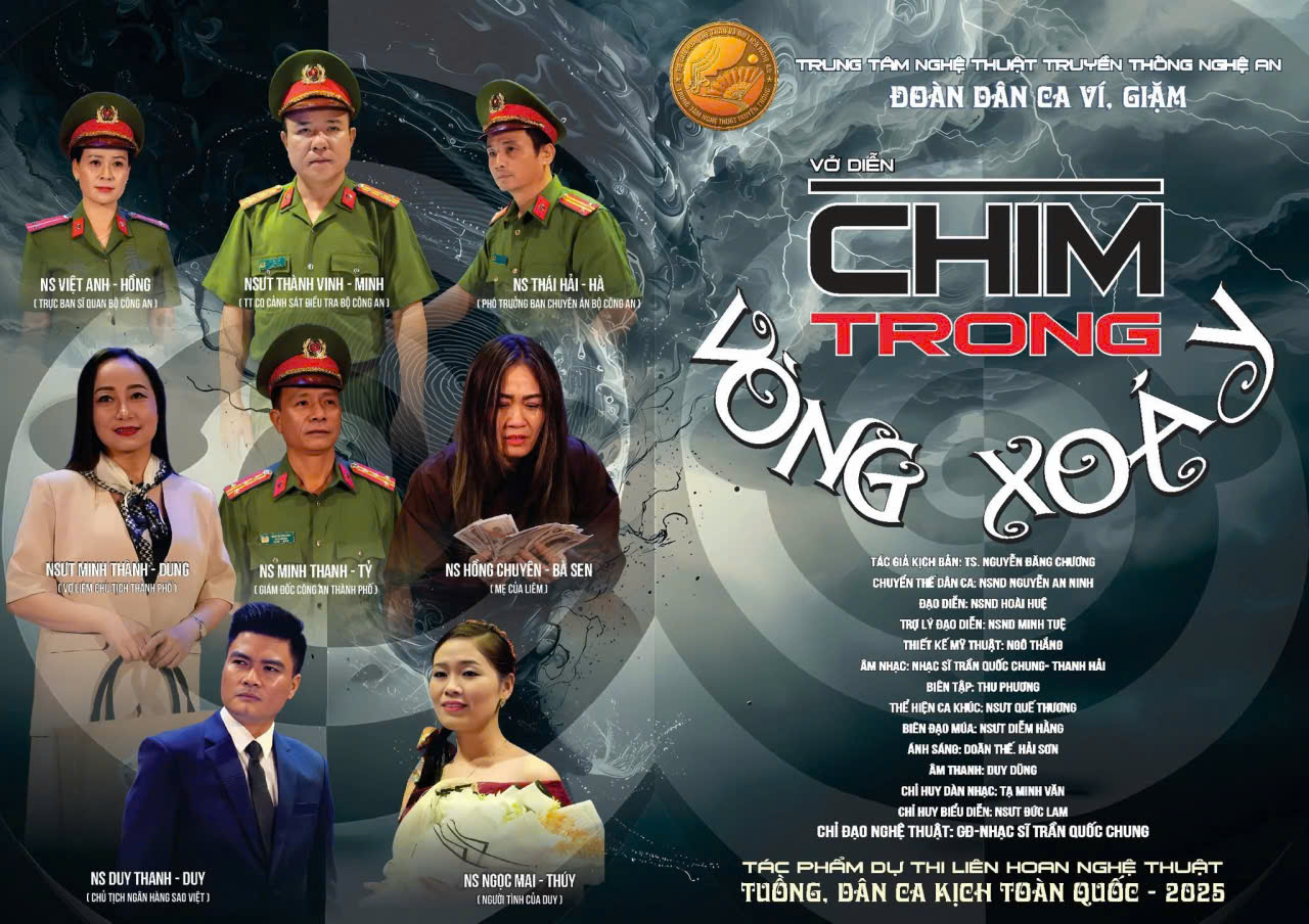 Ấn tượng vở diễn “Chìm trong vòng xoáy” tại Liên hoan Tuồng và Dân ca kịch toàn quốc - 2025