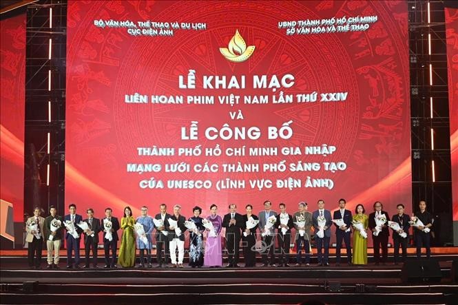 Khai mạc Liên hoan Phim Việt Nam lần thứ XXIV năm 2025 và Lễ công bố Thành phố Hồ Chí Minh gia nhập Mạng lưới các Thành phố Sáng tạo của UNESCO (lĩnh vực điện ảnh)
