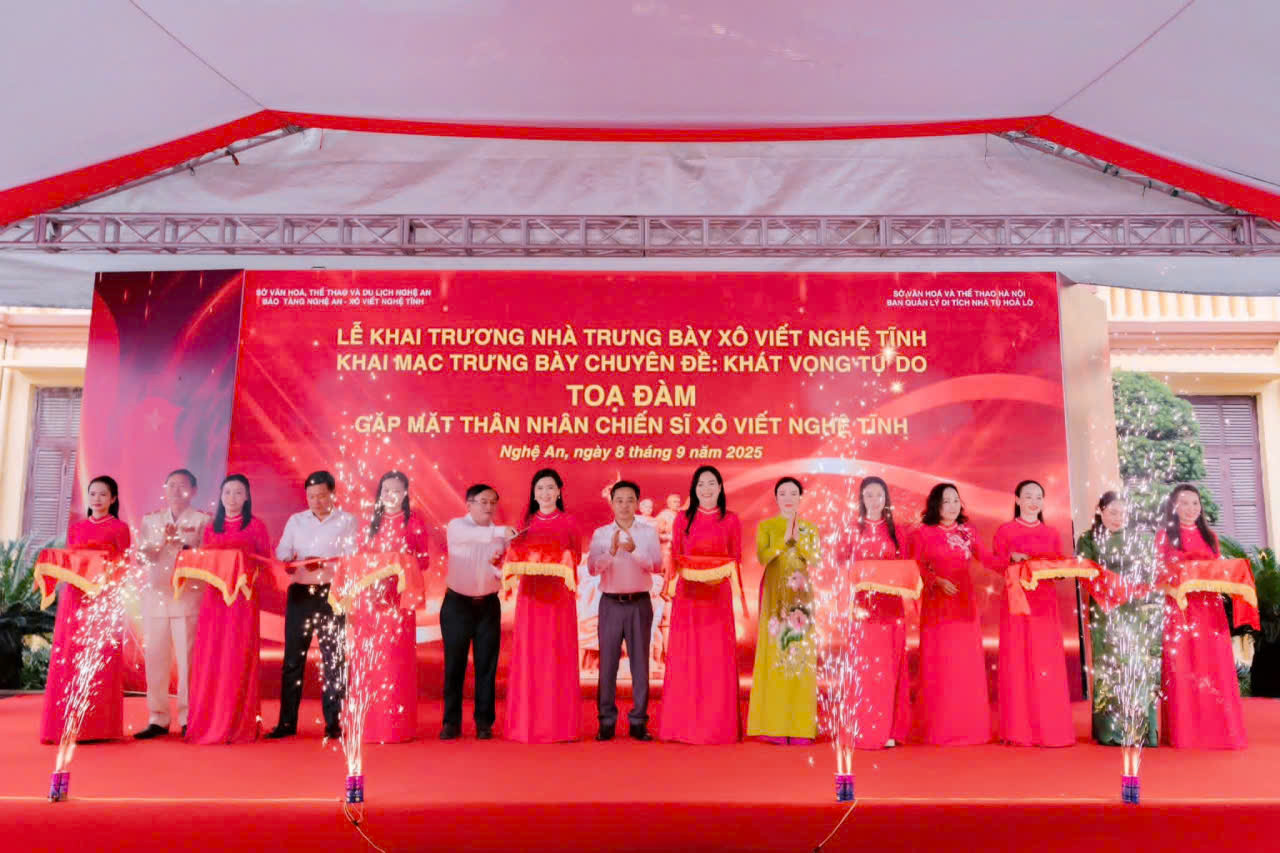 Bảo tàng Nghệ An - Xô viết Nghệ Tĩnh: Khai trương Nhà trưng bày Xô viết Nghệ Tĩnh và gặp mặt thân nhân các chiến sĩ Xô viết Nghệ Tĩnh