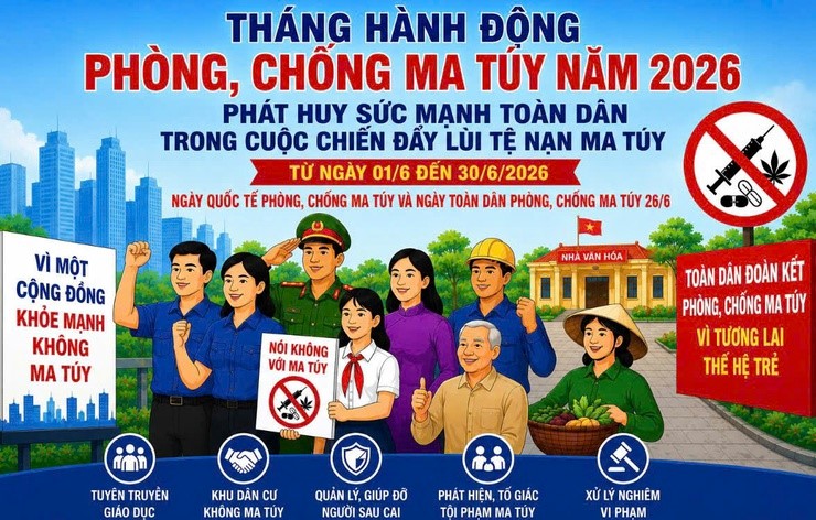 Nghệ An tổ chức tháng hành động phòng, chống ma tuý năm 2026