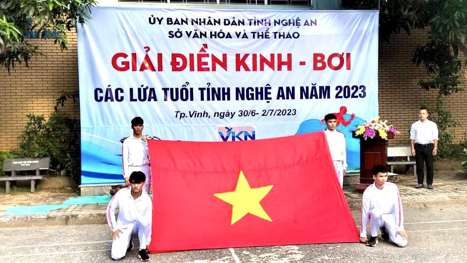 Khai mạc Giải Điền kinh, bơi các lứa tuổi tỉnh Nghệ An năm 2023
