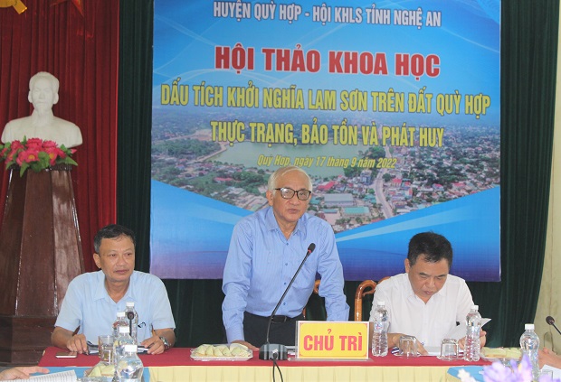 Hội thảo khoa học “ Di tích khởi nghĩa Lam Sơn trên đất Quỳ Hợp thực trạng, bảo tồn và phát huy”