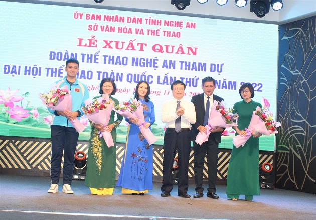 Đoàn thể thao Nghệ An xuất quân tham dự Đại hội Thể thao toàn quốc lần thứ IX năm 2022