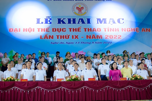 Ấn tượng lễ khai mạc Đại hội Thể dục thể thao tỉnh Nghệ An lần thứ IX năm 2022