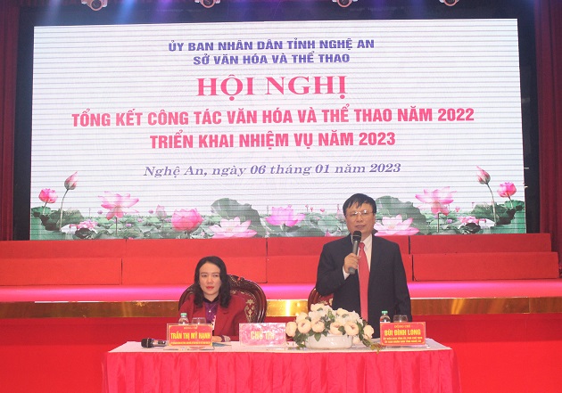 Ngành Văn hóa & Thể thao Nghệ An: Tổng kết công tác năm 2022 và triển khai nhiệm vụ năm 2023