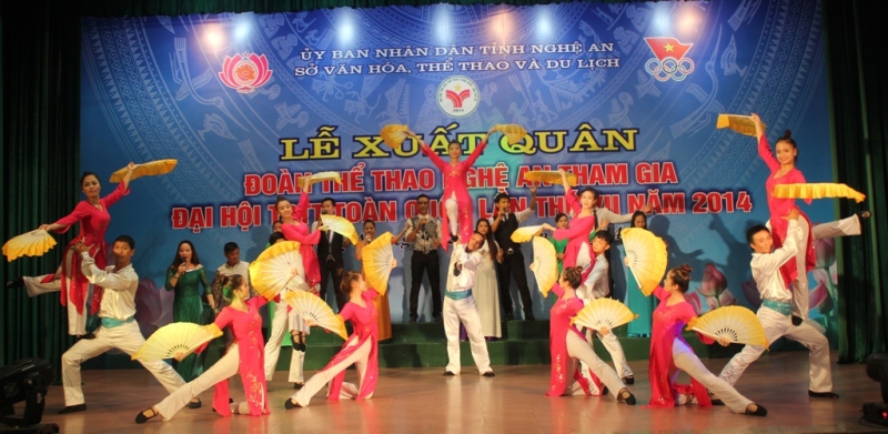 Đoàn thể thao Nghệ An xuất quân tham dự ĐH TDTT toàn quốc lần thứ VII