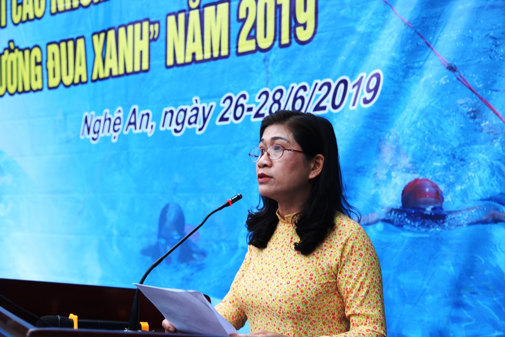 Khai mạc Giải bơi các nhóm tuổi tỉnh Nghệ An  “Đường đua xanh” năm 2019