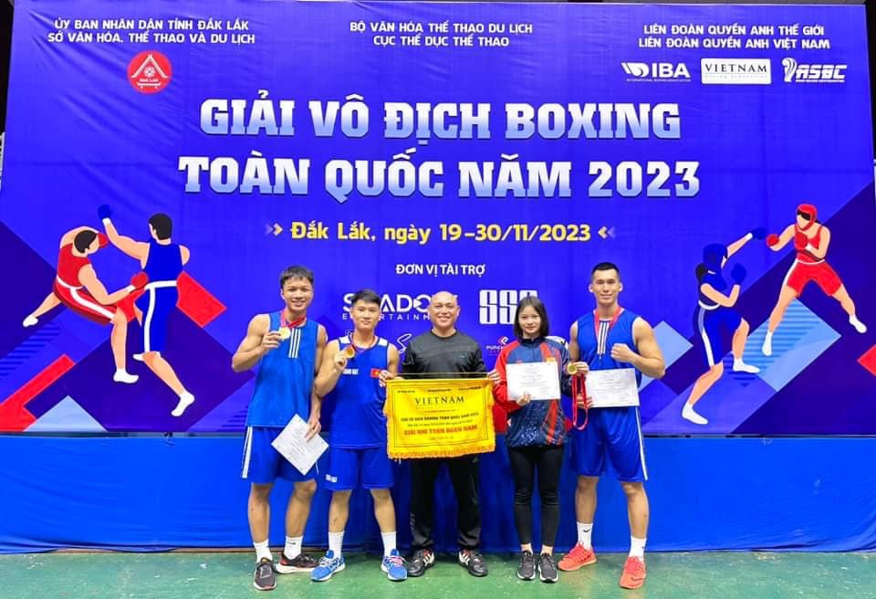 Nghệ An xếp thứ Nhì toàn đoàn Giải Vô địch Boxing toàn quốc năm 2023