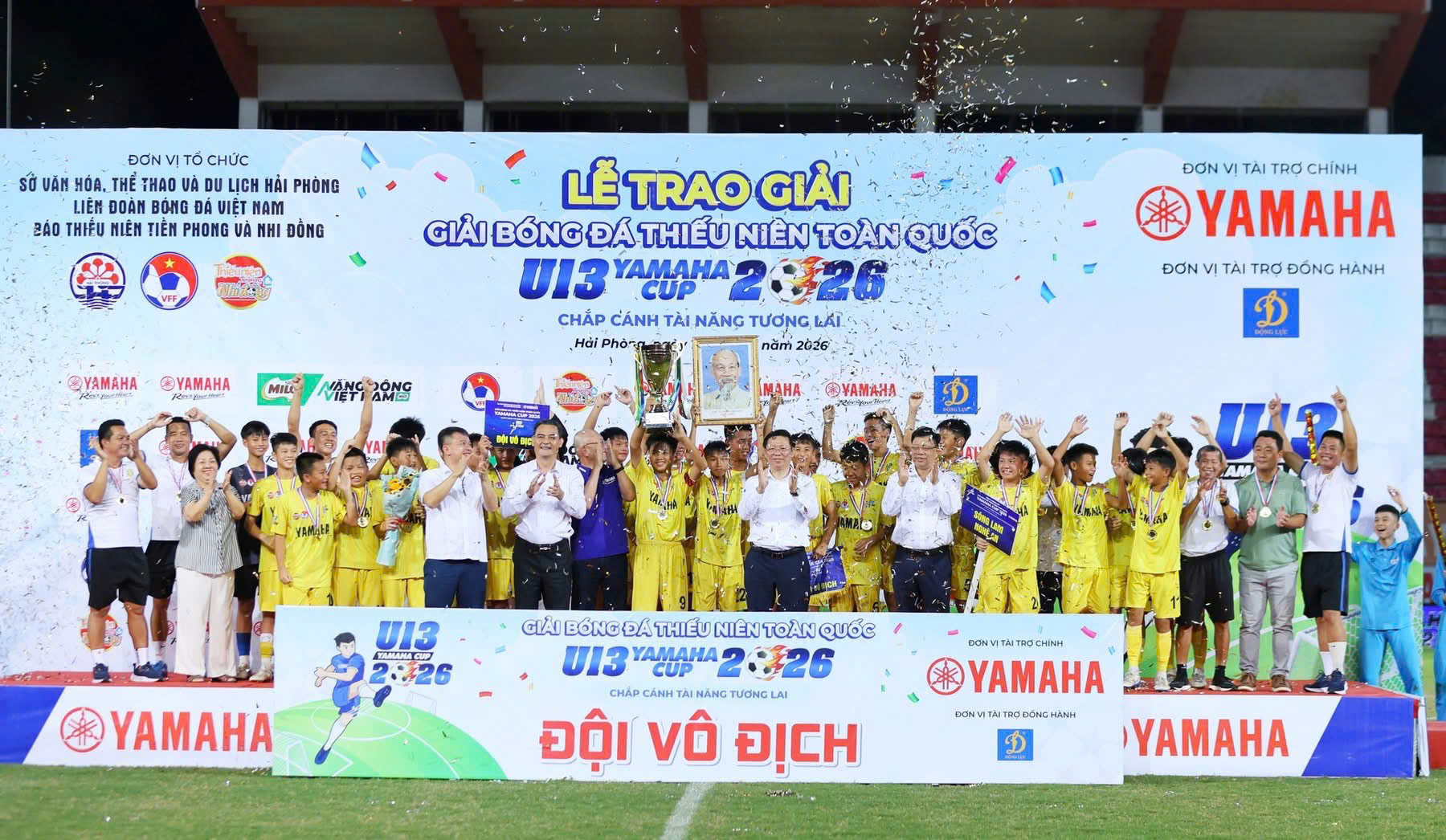 U13 Sông Lam Nghệ An vô địch Giải Bóng đá Thiếu niên toàn quốc 2026